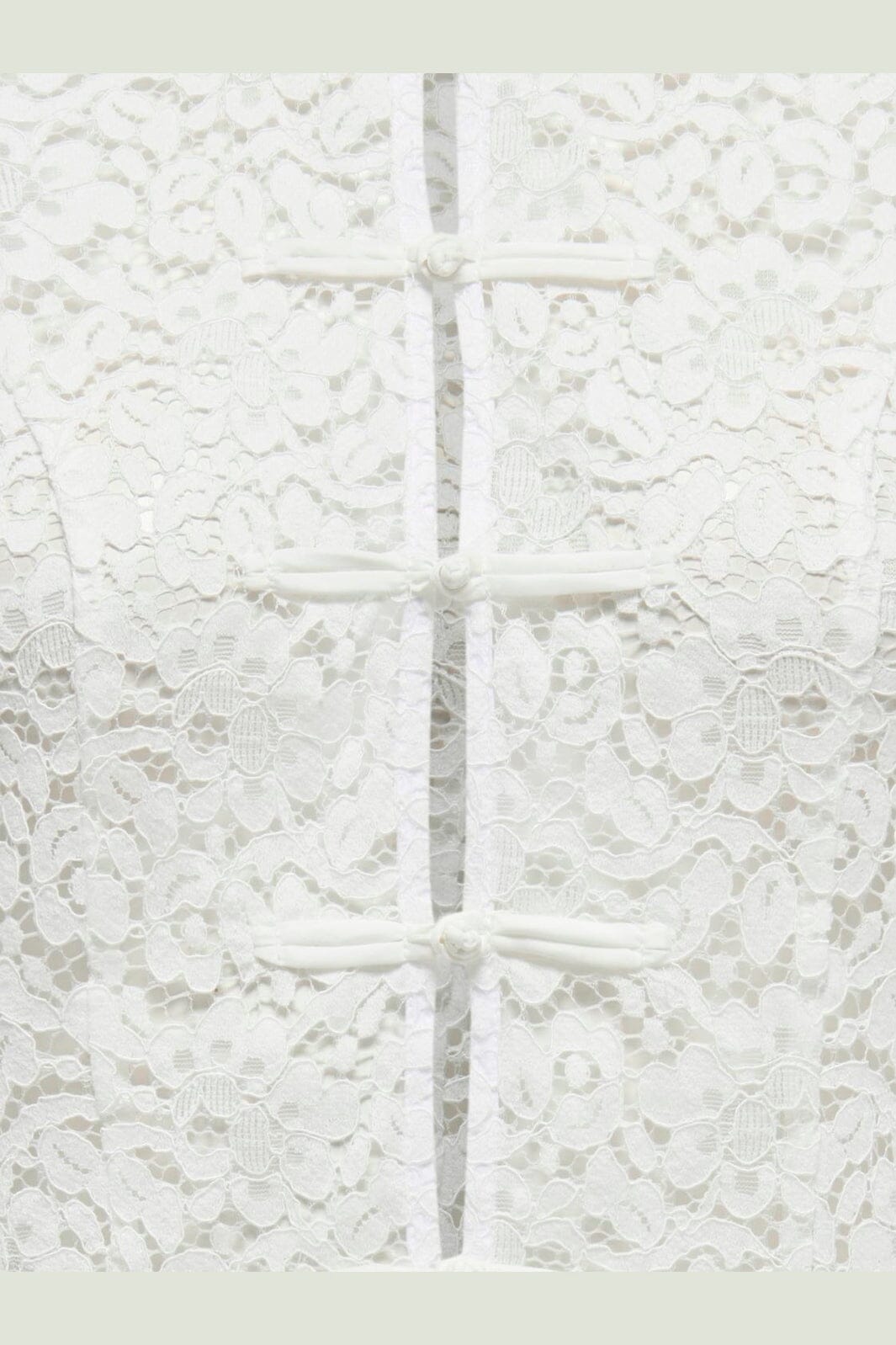 JDY - Jdyisolde S/L Buttons Lace Top - 5221847 Cloud Dancer