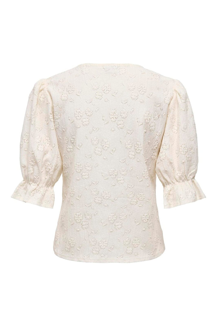 JDY - Jdyjakobe 2/4 Lace Top - 5040434 Egret