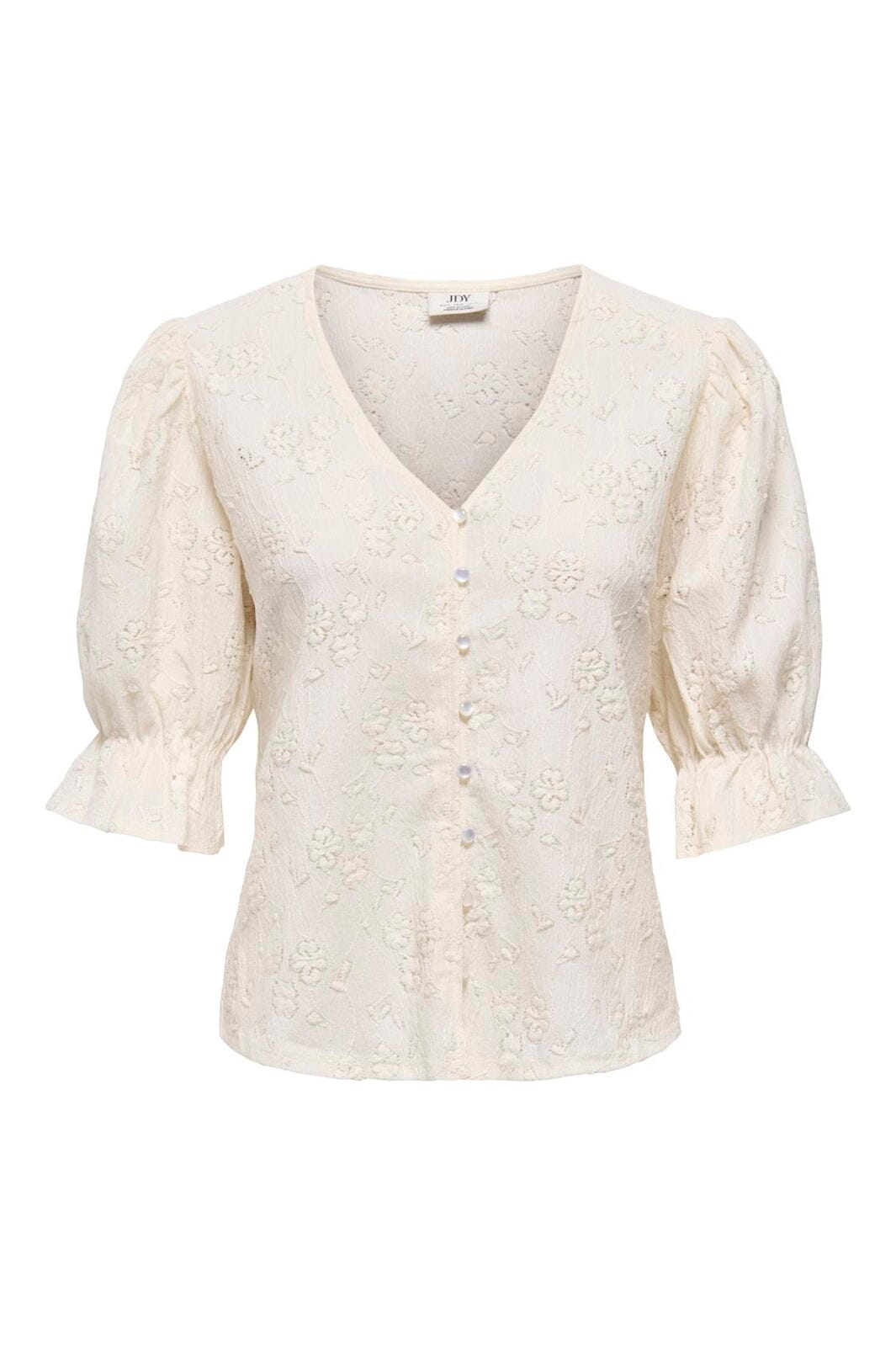 JDY - Jdyjakobe 2/4 Lace Top - 5040434 Egret