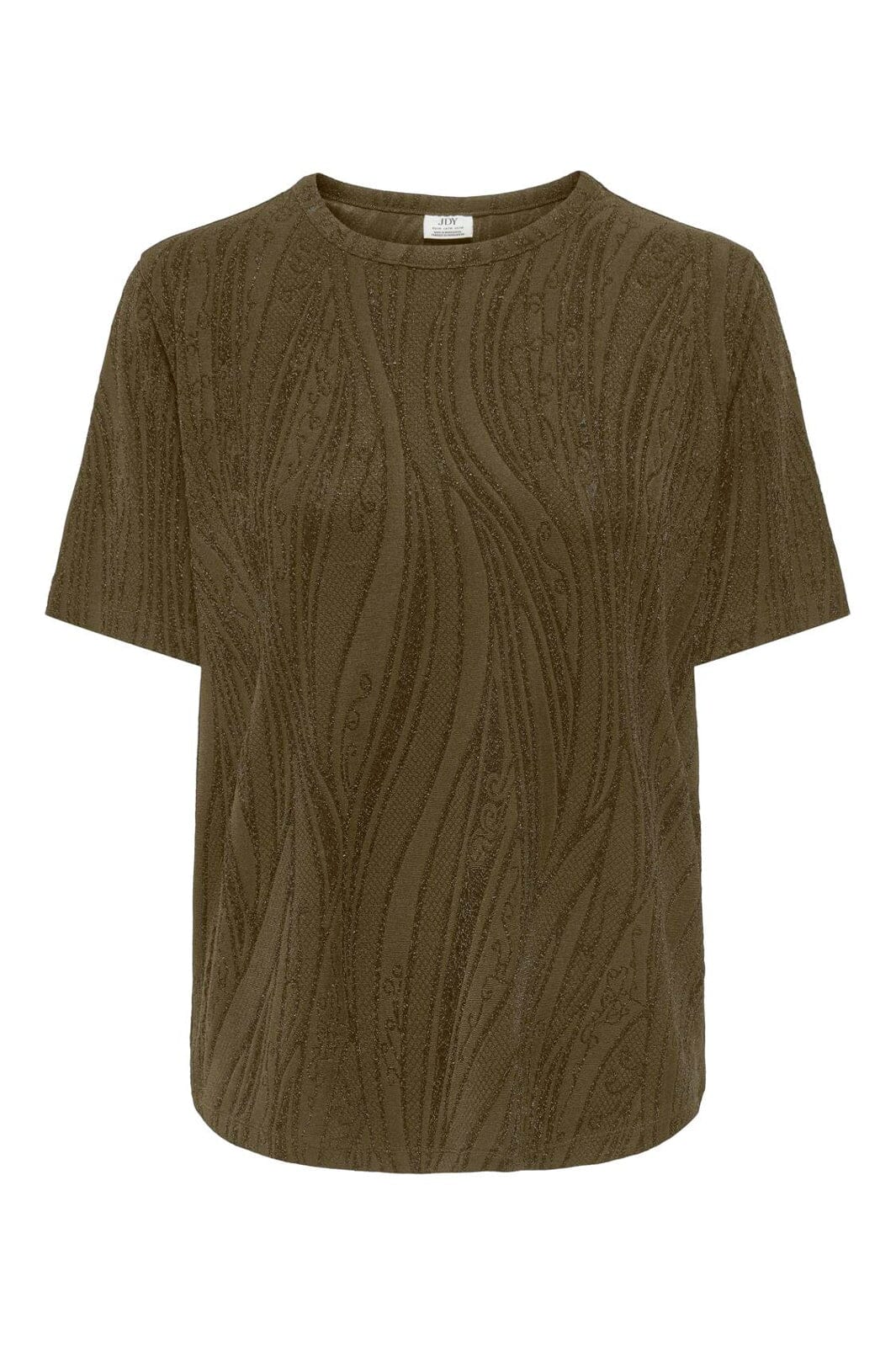 JDY - Jdykiwi S/S O Neck Top - 5173952 Dark Olive Glitter