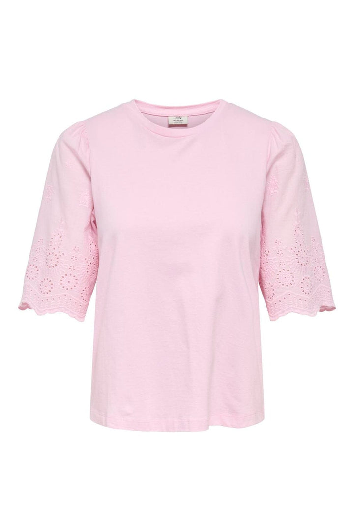 JDY - Jdylair Life S/S New Mix Top - 5047454 Pink Lady