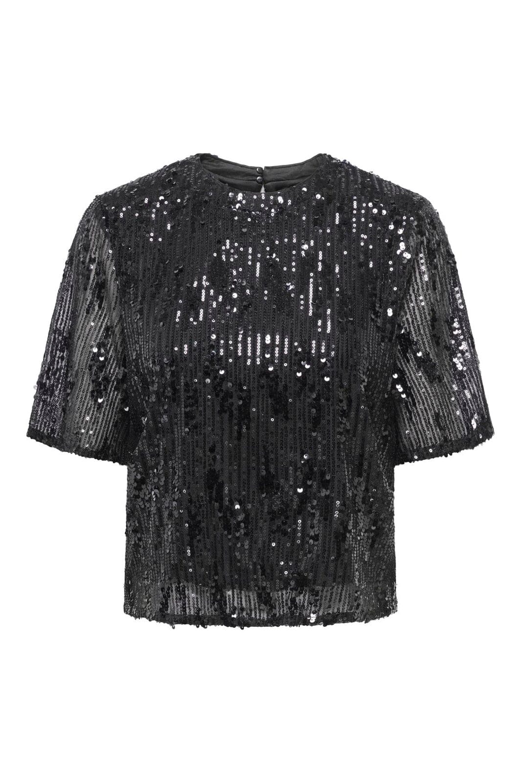 JDY - Jdylola 2/4 Sequin Top - 5172487 Black