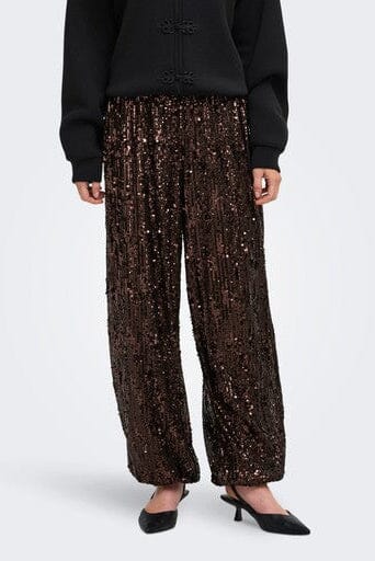 JDY - Jdylola Sequin Balloon Pants - 5110787 Rum Raisin Bukser 