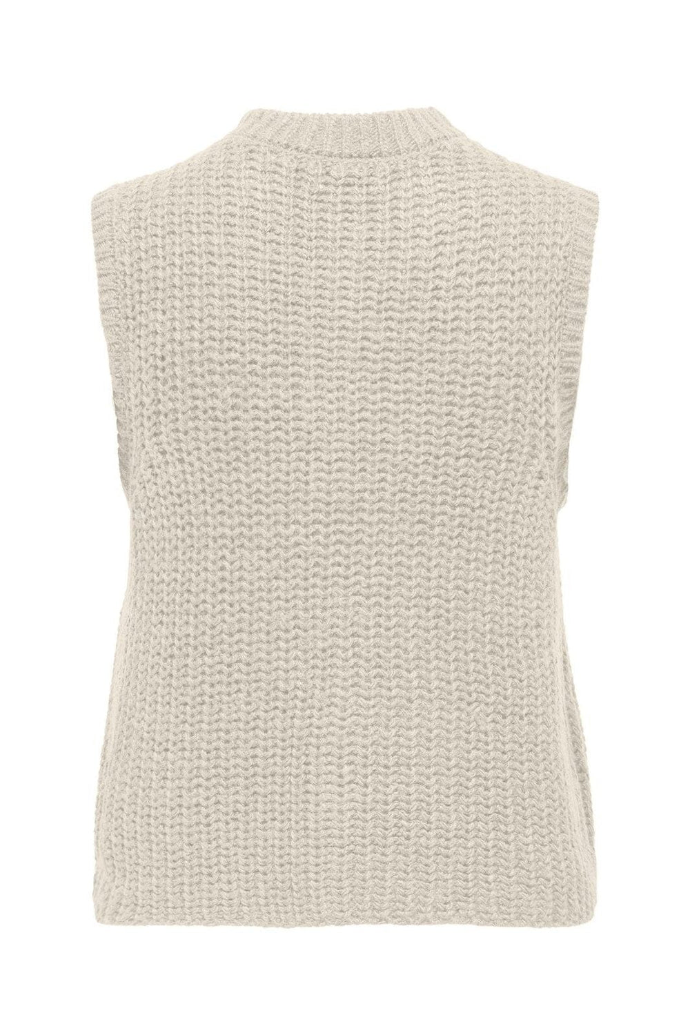 JDY - Jdymabel S/L O-Neck Button Vest Knt - 4931677 Birch