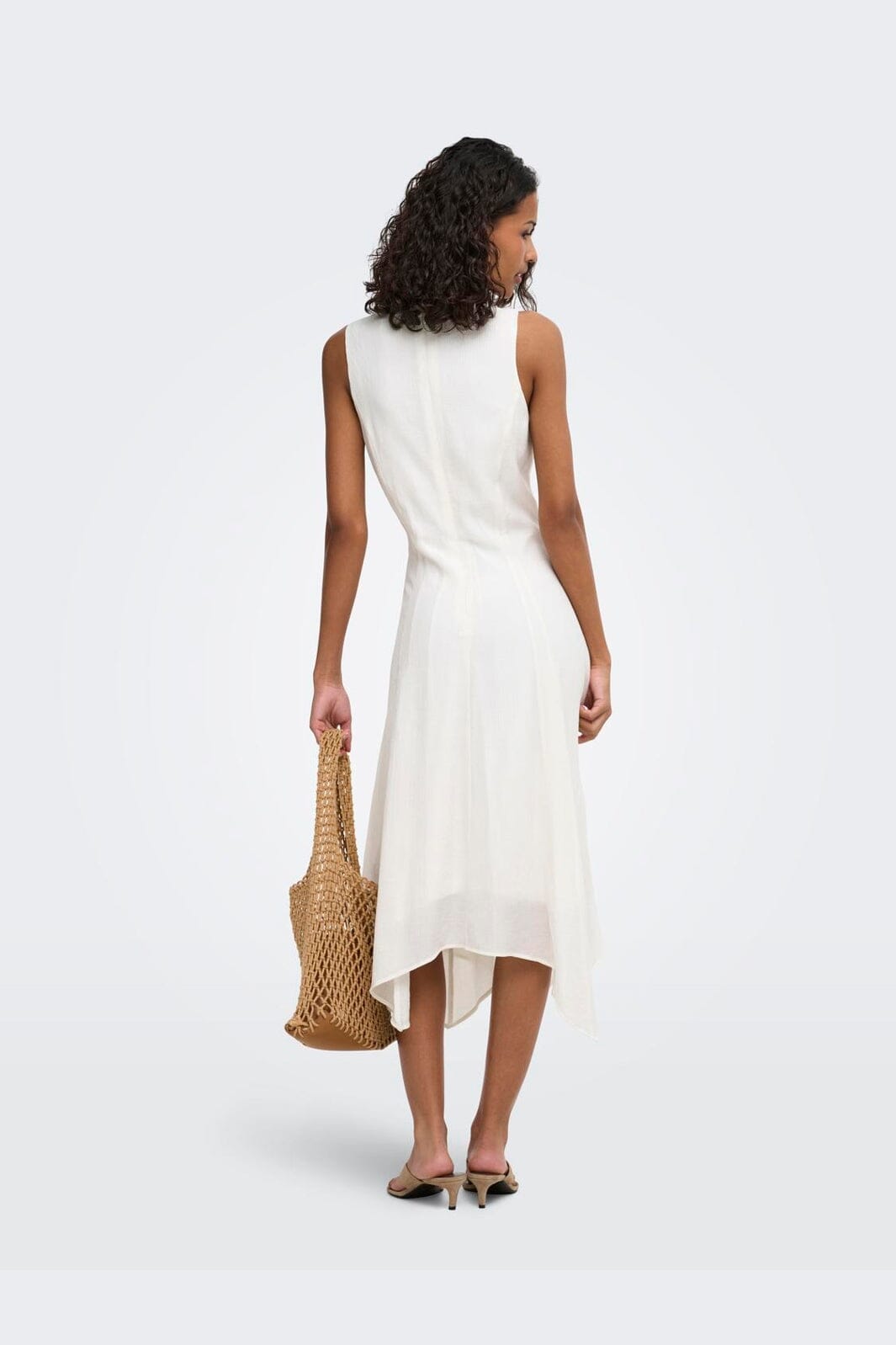 JDY - Jdymyrna S/L Ancle Dress - 5194124 Cloud Dancer