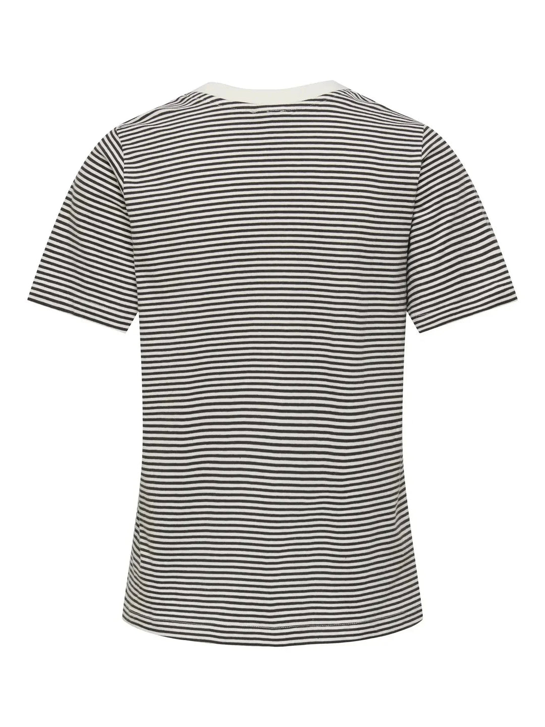 JDY - Jdypisa S/S Print Top - 4984887 Cloud Dancer Chicory Coffee Stripes And Pink Dogwood Heart T-shirts 