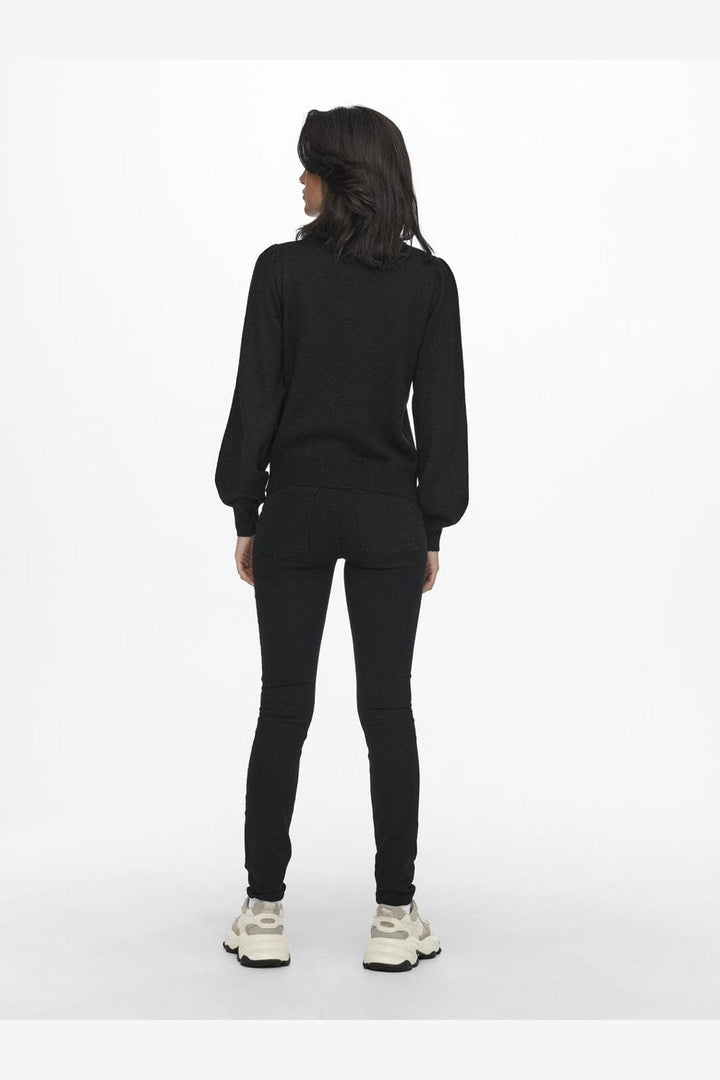 JDY - Jdyrue Life L/S Pullover Knt - 3764538 Black