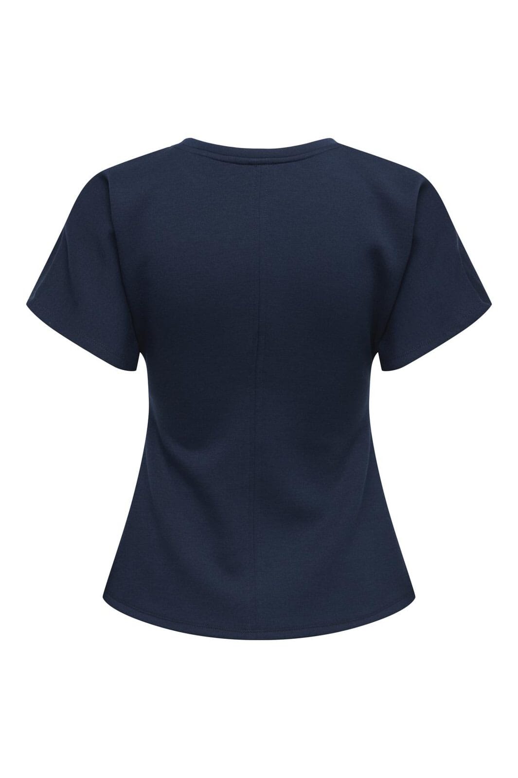 JDY - Jdysafina S/S Detail Top - 4926116 Black Iris