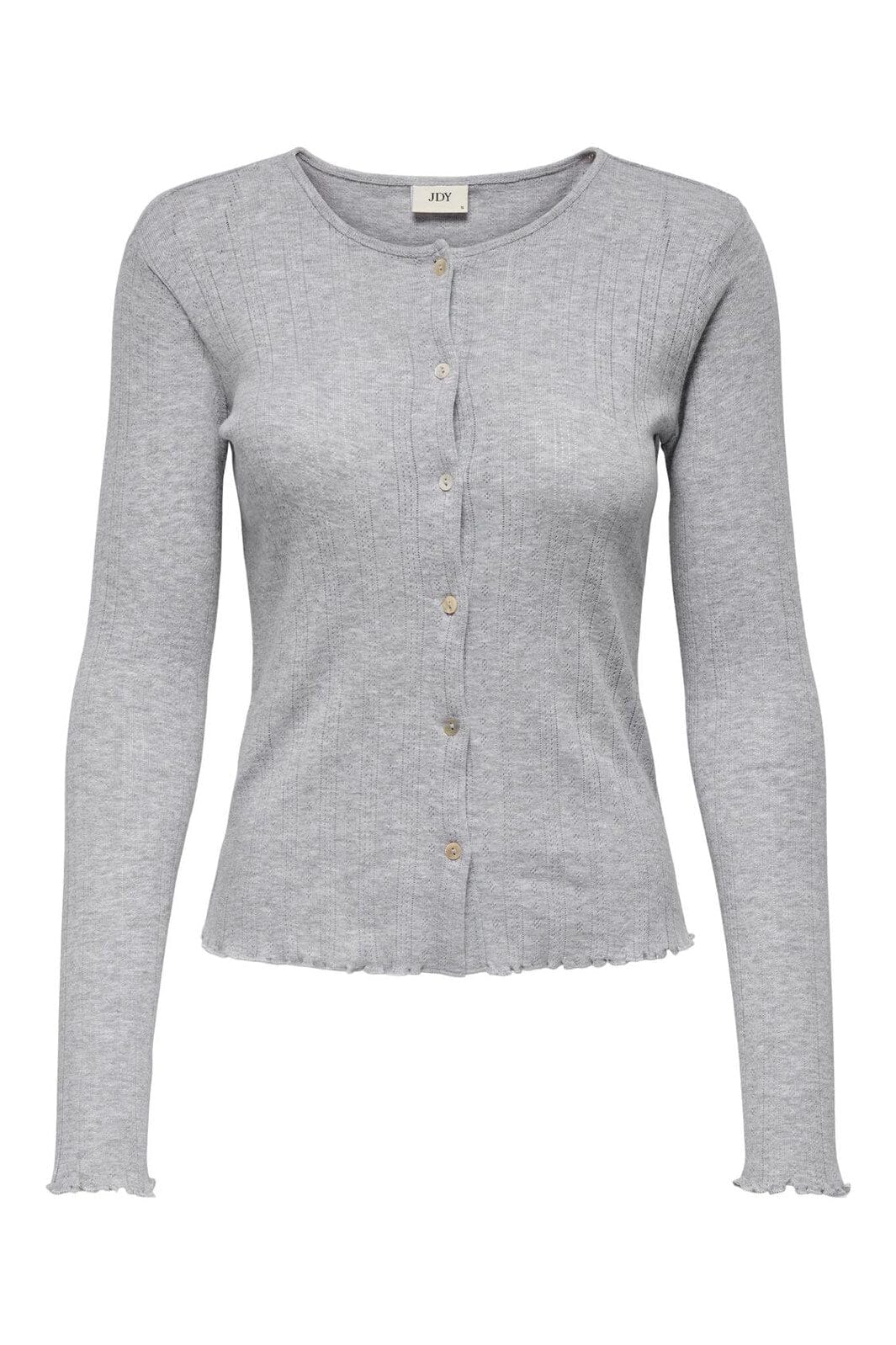 JDY - Jdysalsa Life L/S New Cardigan Dia - 4679445 Light Grey Melange