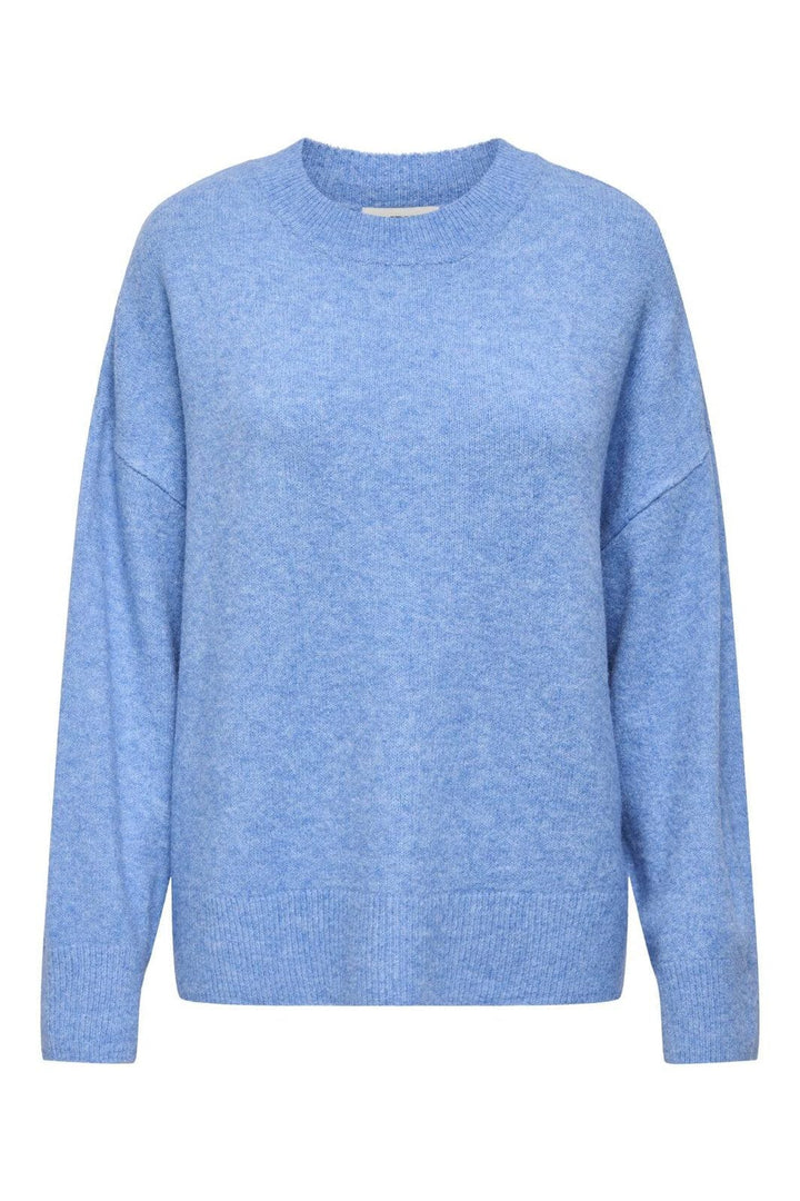 JDY - Jdysonja L/S O-Neck Pullover Knt - 4888615 Provence Melange