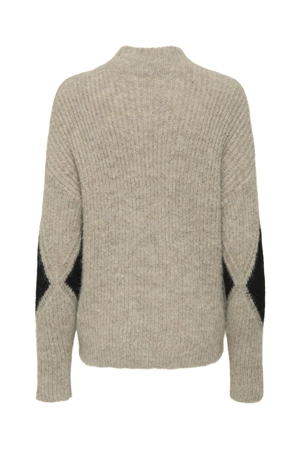 JDY - Jdyviv Life L/S High Neck Pullover Knt - 4876176 Mountain Trail Black