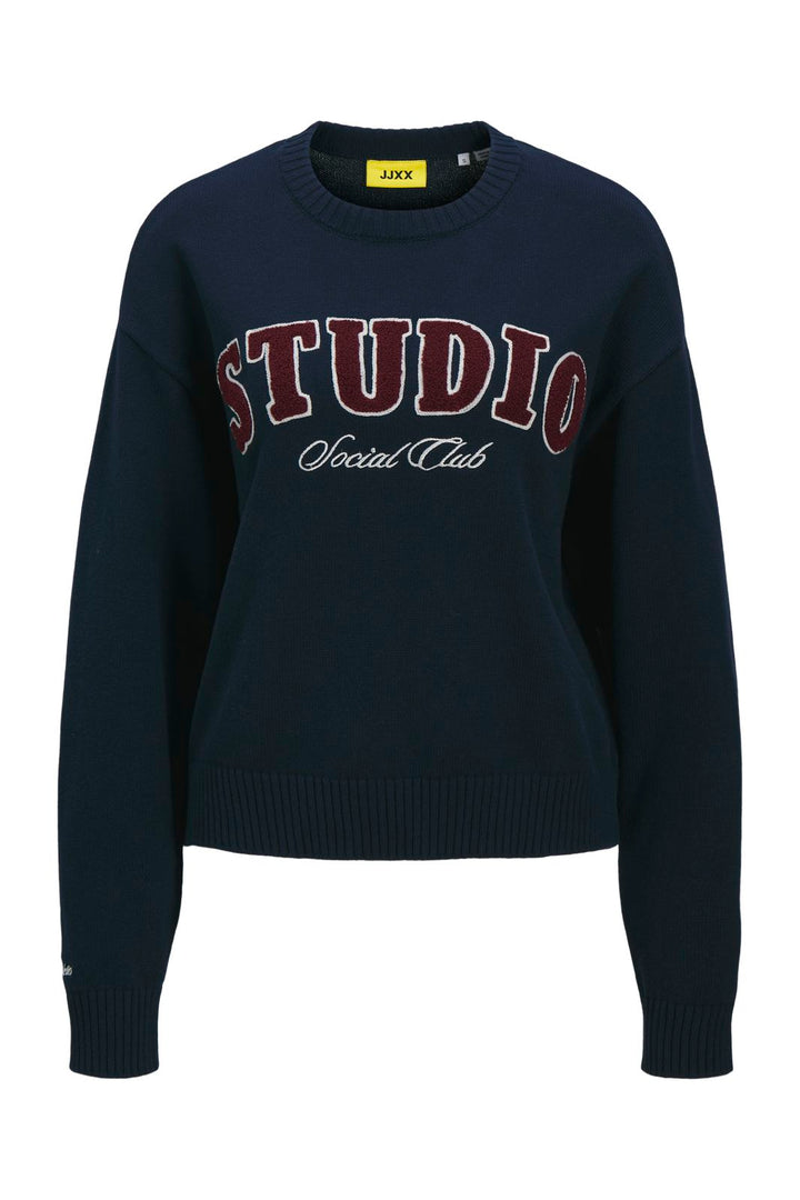 Jjxx - Jxbrook Crew Neck Knit - 4842271 Maritime Blue /Studio