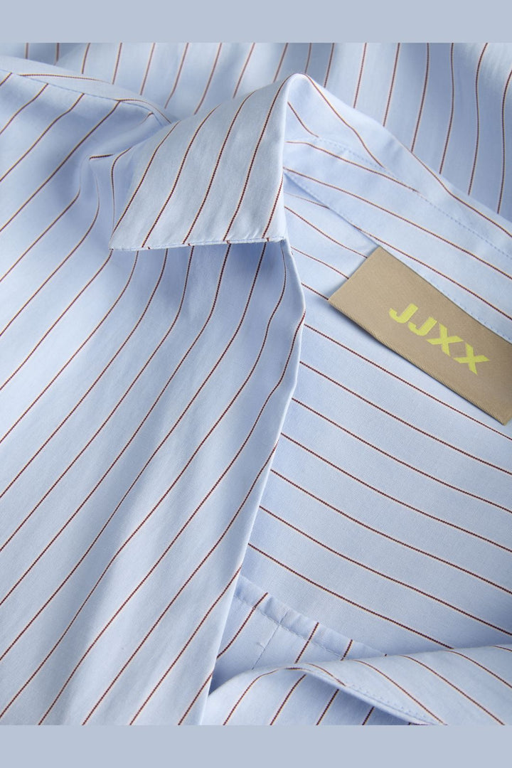 Jjxx - Jxcaro Poplin Ls Blouse - 4954863 Skyway Cabernet + Blanc De Blanc