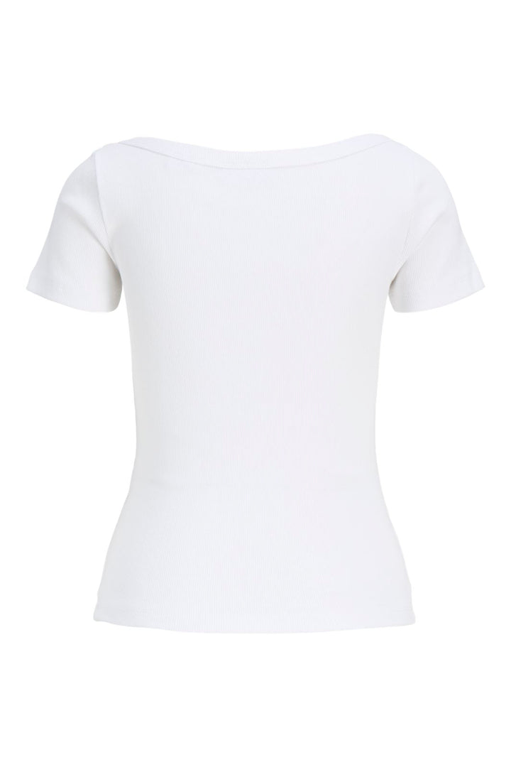 Jjxx - Jxfifi Str Ss Boatneck Tee - 5179395 Bright White