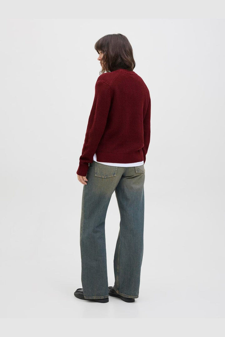 Jjxx - Jxglobal Crew Neck Knit - 4897324 Cabernet