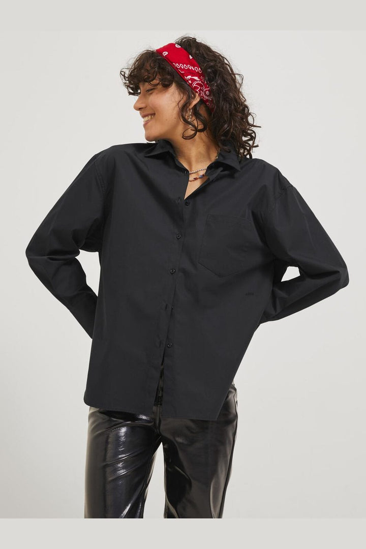 Jjxx - Jxjamie Ls Relaxed Poplin Shirt - 3859304 Black
