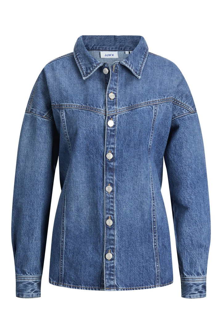 Jjxx - Jxjamila Ls Denim Overshirt R282 Ln - 4825649 Medium Blue Denim