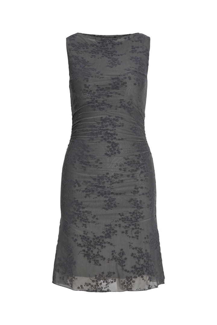 Jjxx - Jxjasmin Minna Flock Sl Dress Ln - 5034522 Steel Gray Kjoler 