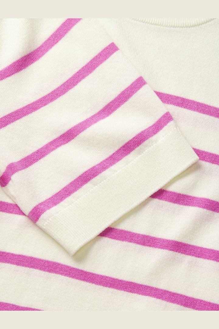 Jjxx - Jxlayla Comfy Ss Knit - 4948165 Vanilla Ice /Fiji Flower