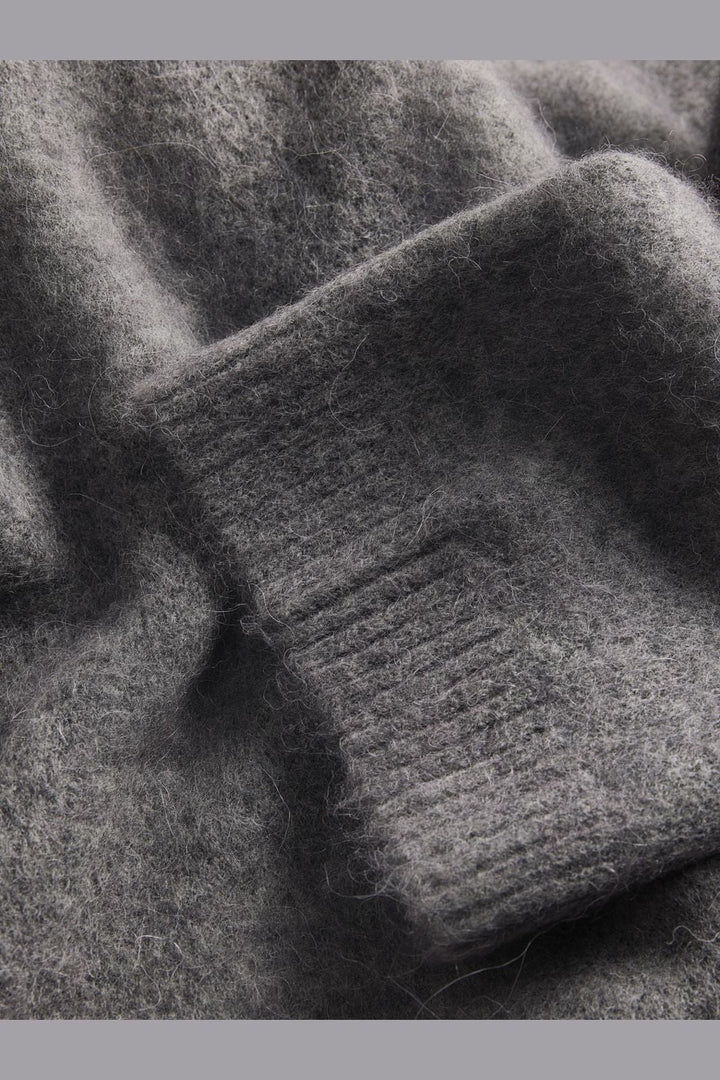 Jjxx - Jxmatilda Wool Blend Crew Neck Knit - 4895574 Dark Grey Melange