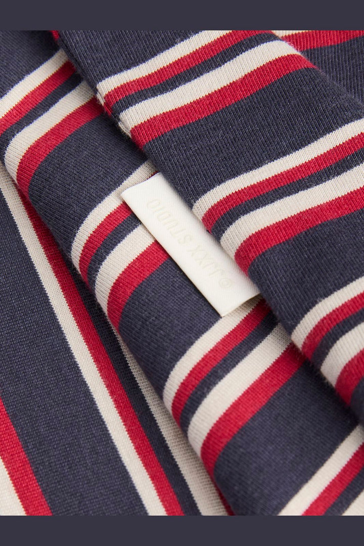 Jjxx - Jxsophia Boxy Ls Stripe Tee Sn - 5144244 Night Sky Rythmic Red & Feather