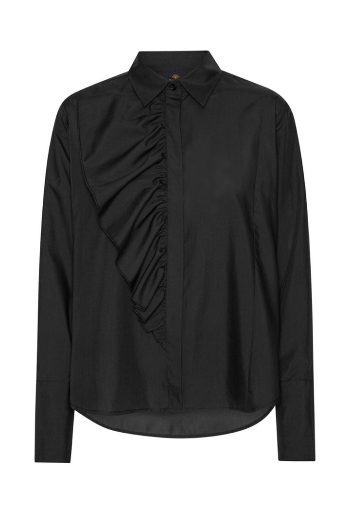 Karmamia - Drew Shirt 2215 - Black Cotton Skjorter 