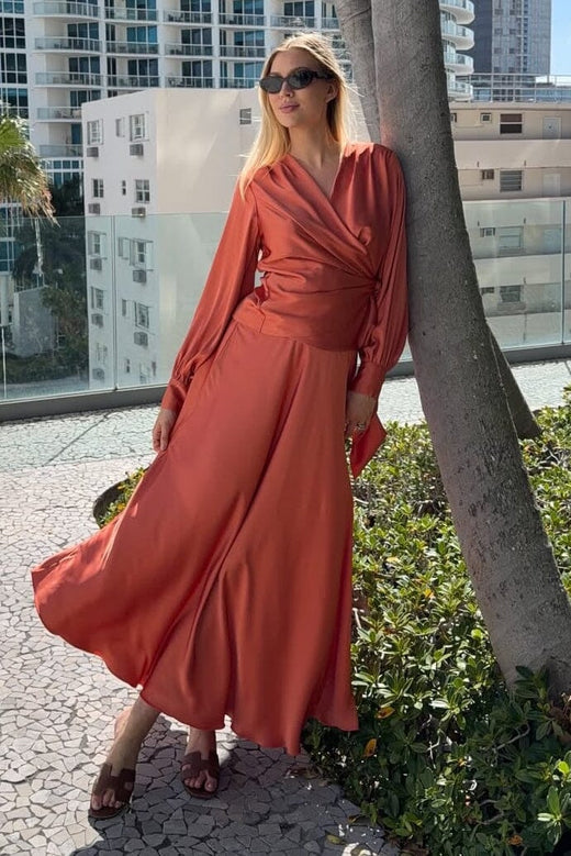 Karmamia - Ines Blouse 2367 - Semi Rich Sunset Bluser 