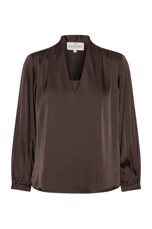 Karmamia - Jody Blouse 2499 - Semi Rich Dark Brown