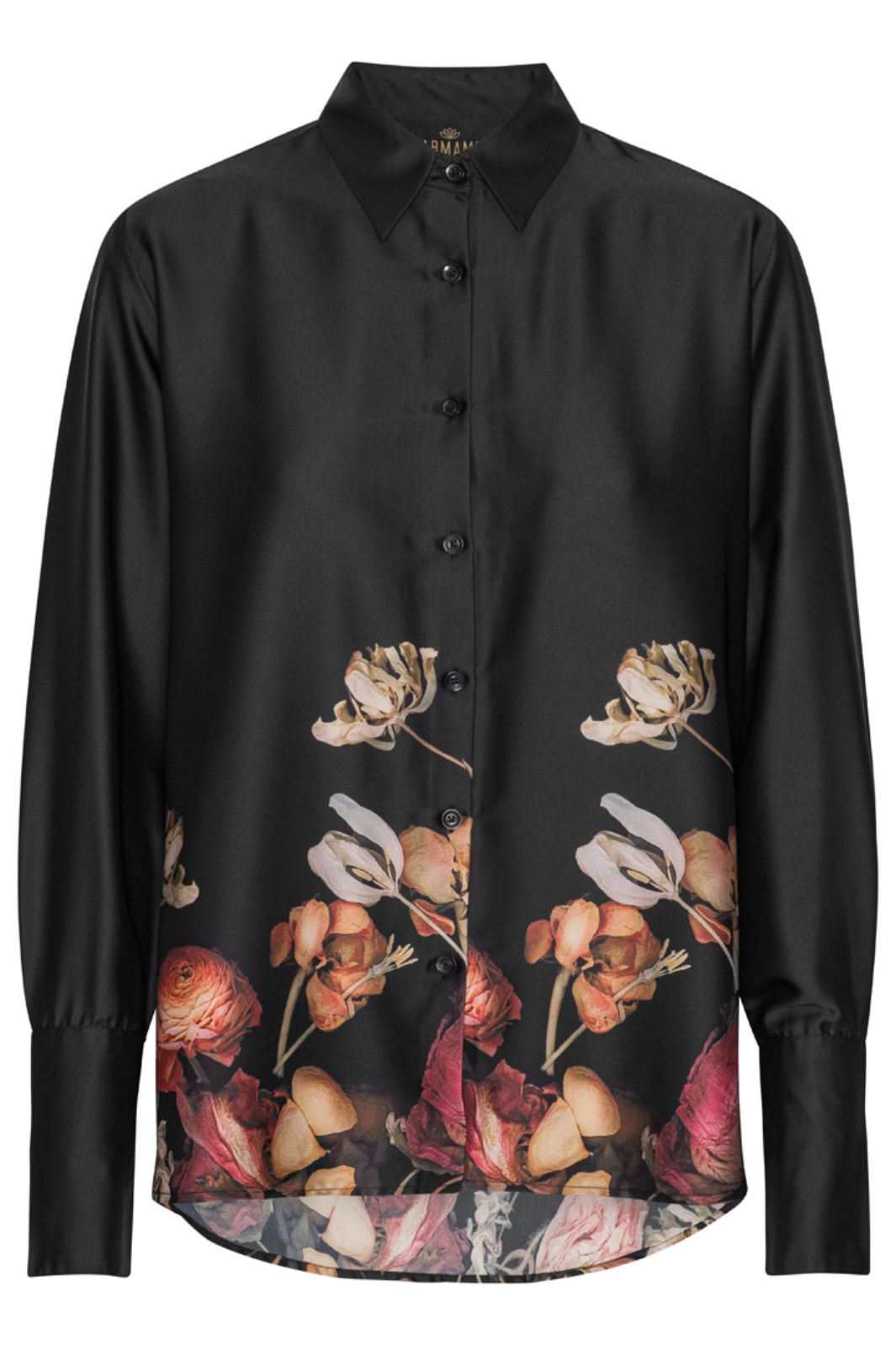 Karmamia - Joseph Shirt 2163 - Black Blossom Skjorter 
