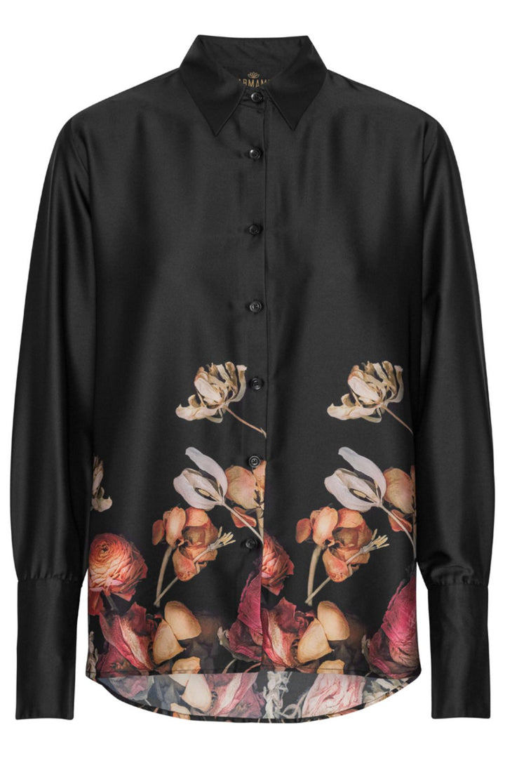 Karmamia - Joseph Shirt 2163 - Black Blossom Skjorter 