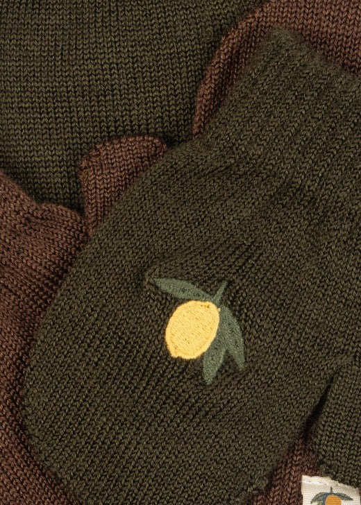 Konges Sløjd - 2 Pack Filla Mittens Ks105673 - Kombu Green Handsker & Vanter 