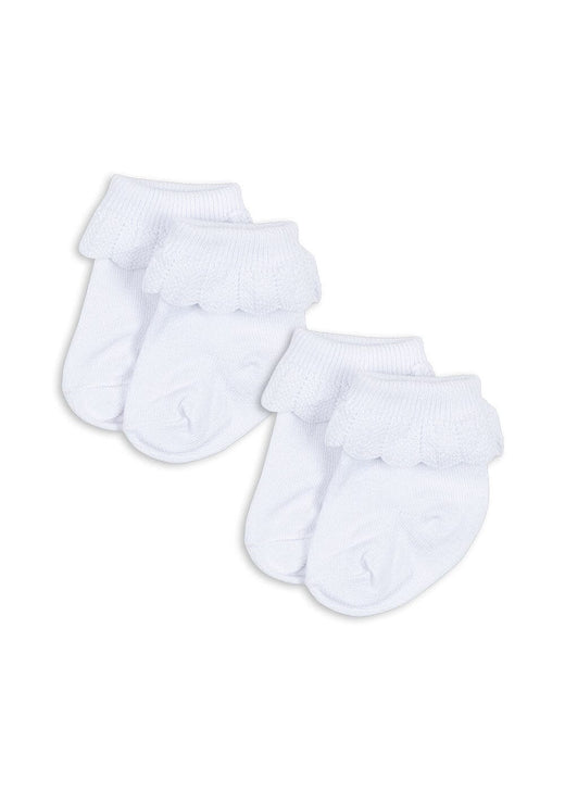 Konges Sløjd - 2 Pack Frill Socks Ks104587 - Optic White Strømper 