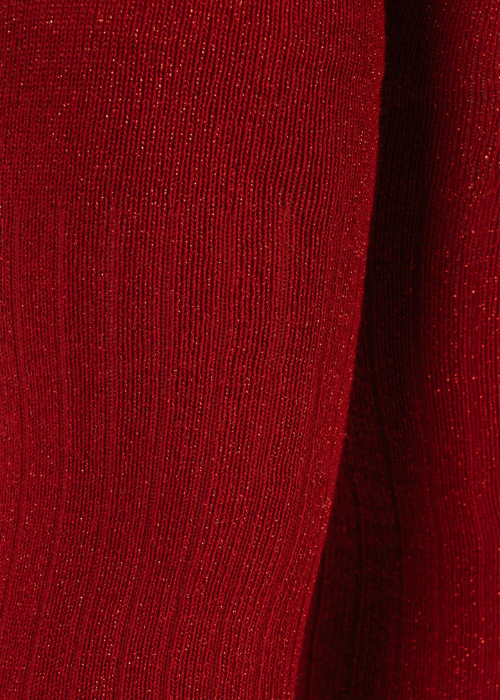 Konges Sløjd - 2 Pack Glitter Tights Ks106343 - Red Stripe Strømpebukser 