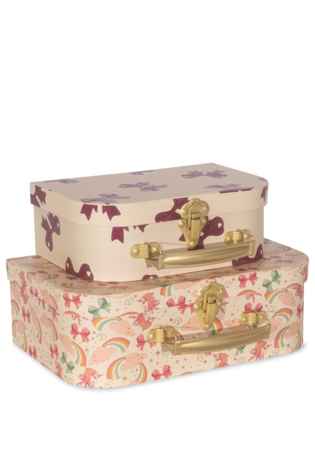 Konges Sløjd - 2 Pack Suitcase Fsc Ks102862 - Rainbow Bow