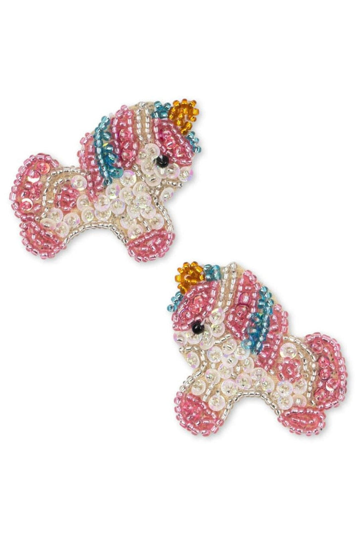 Konges Sløjd - 2 Pack Unicorn Beaded Hair Clips Ks103653 - Unicorn