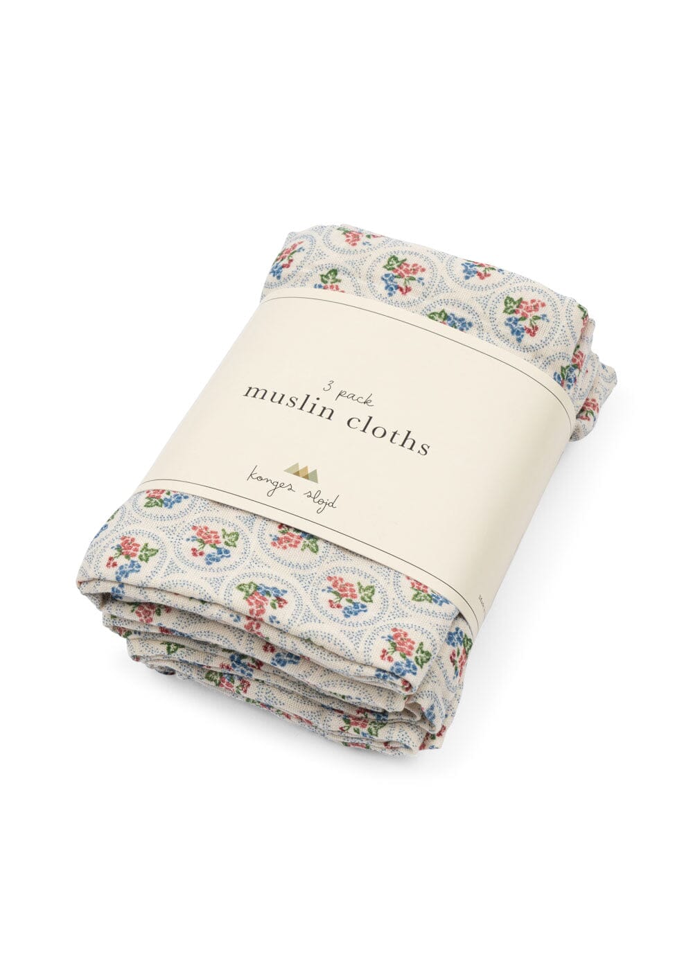 Konges Sløjd - 3 Pack Muslin Cloth Gots Ks104186 - Verona Blues Hårspænder 