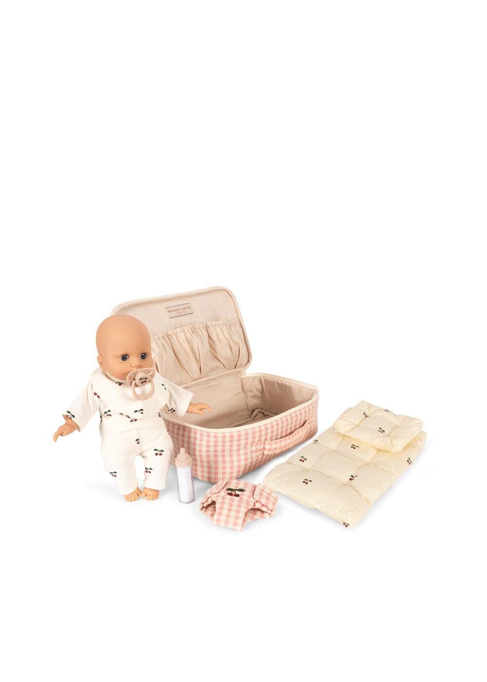 Konges Sløjd - Baby Doll Nursery Suitcase Ks106374 - Pink Check