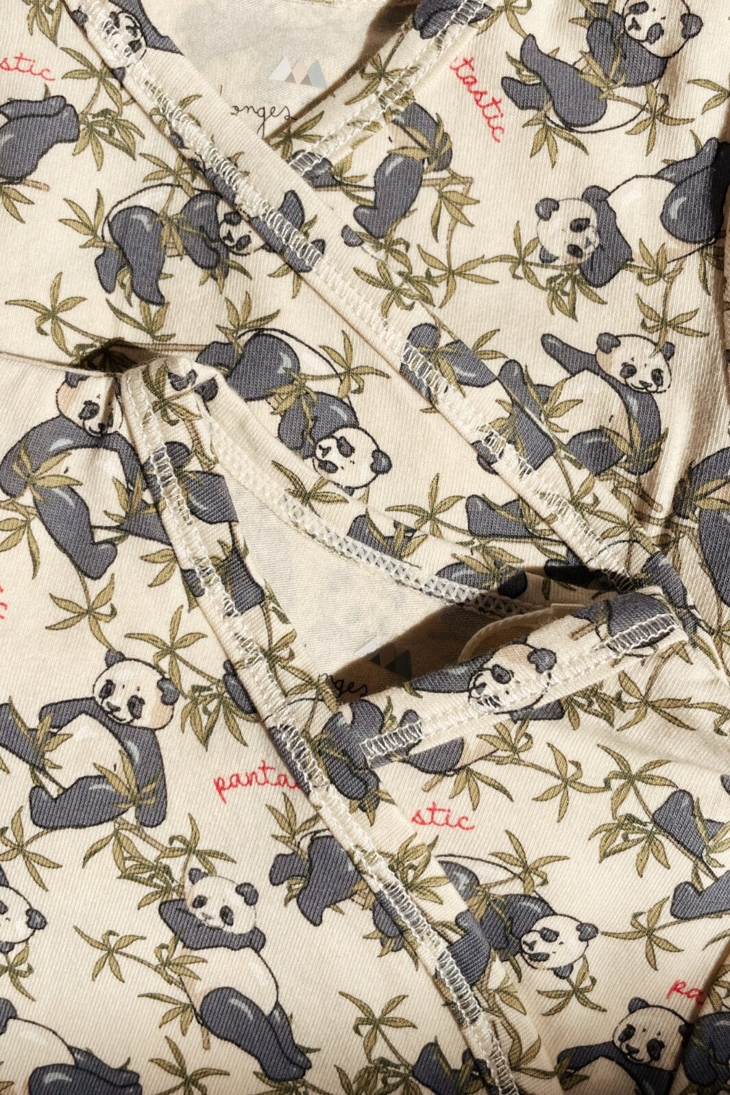 Konges Sløjd - Basic Newborn Body Gots - Panda Bodystockings 