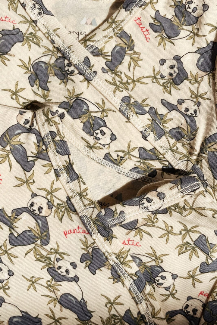 Konges Sløjd - Basic Newborn Body Gots - Panda Bodystockings 