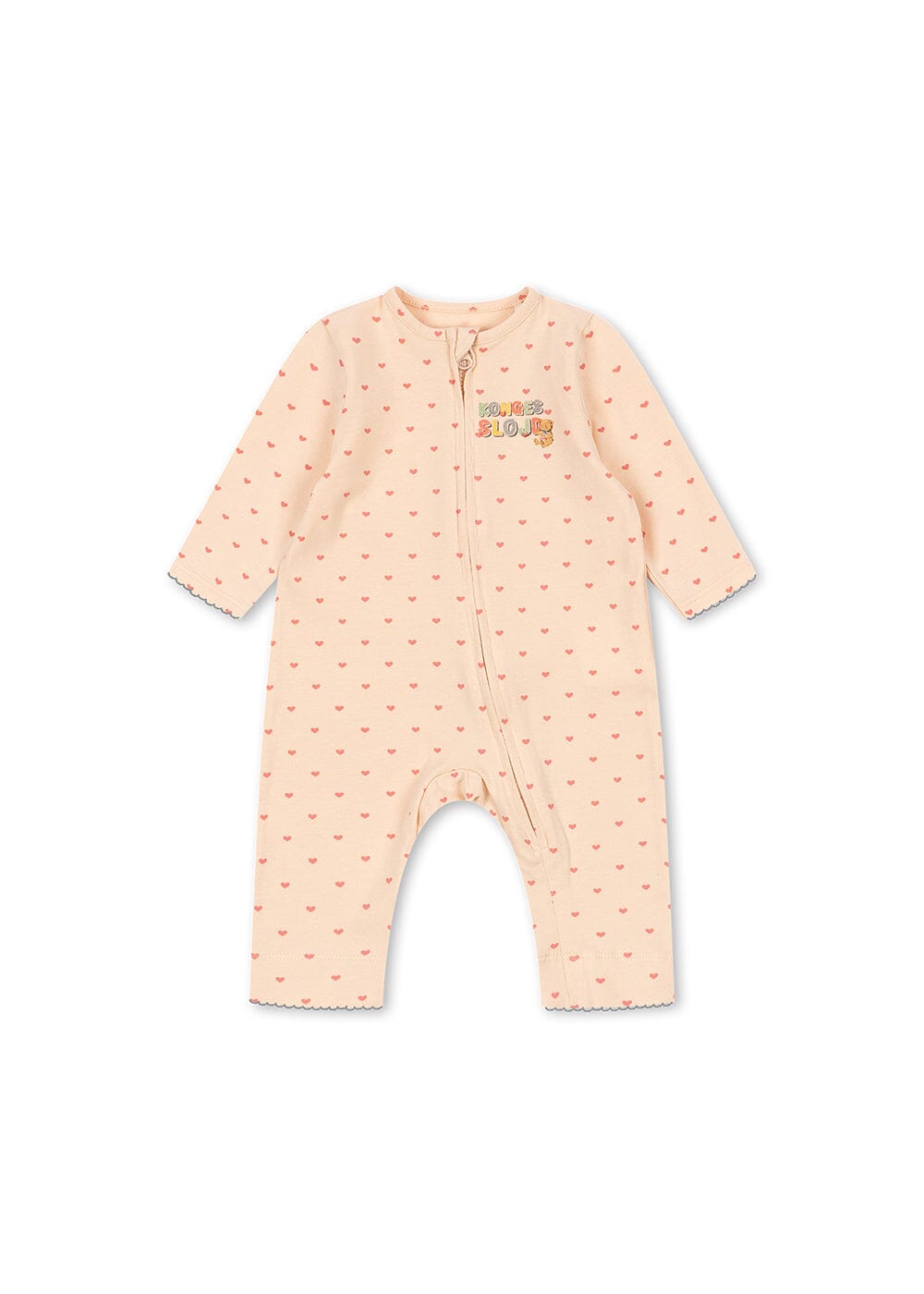 Konges Sløjd - Basic Zip Onesie Gots Ks105901 - Teddy Coeur