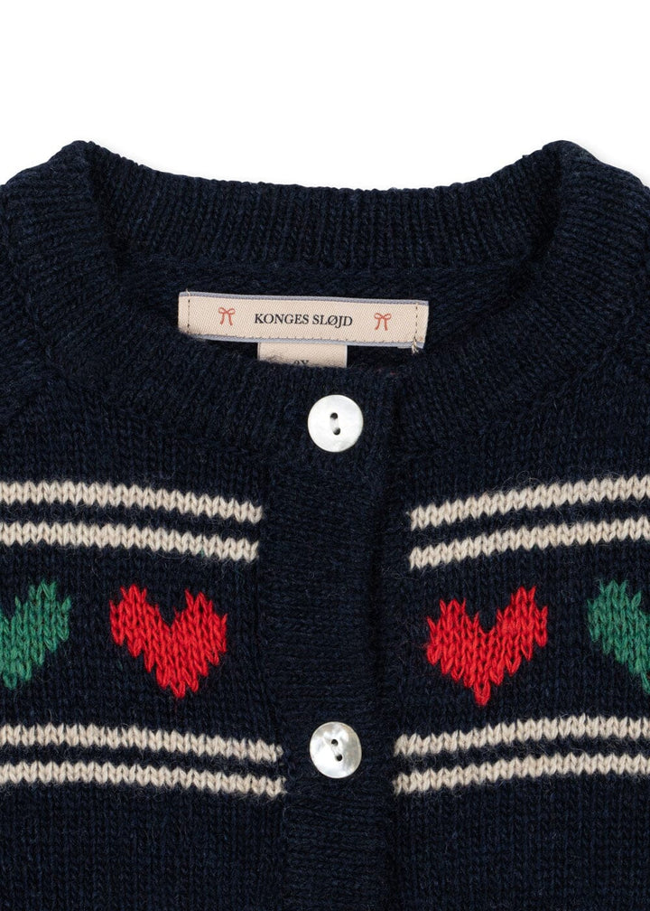 Konges Sløjd - Belou Knit Cardigan Ks104225 - Heart Cardigans 