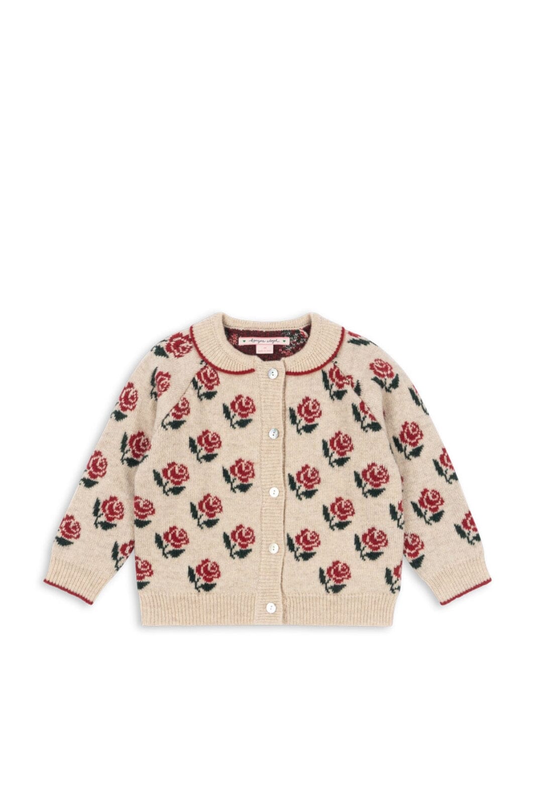 Konges Sløjd - Belou Knit Collar Cardigan Ks104226 - Rose Cardigans 