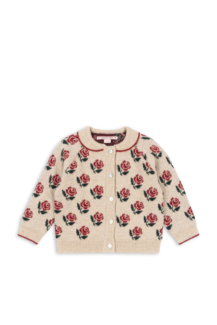 Konges Sløjd - Belou Knit Collar Cardigan Ks104226 - Rose Cardigans 