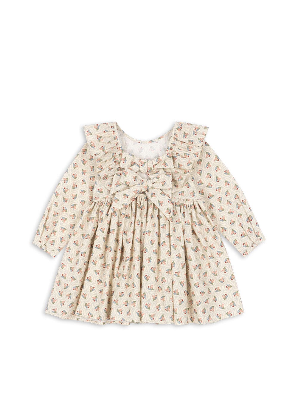 Konges Sløjd - Cianna Ls Bow Dress Gots Ks104262 - Verona Blues Kjoler 