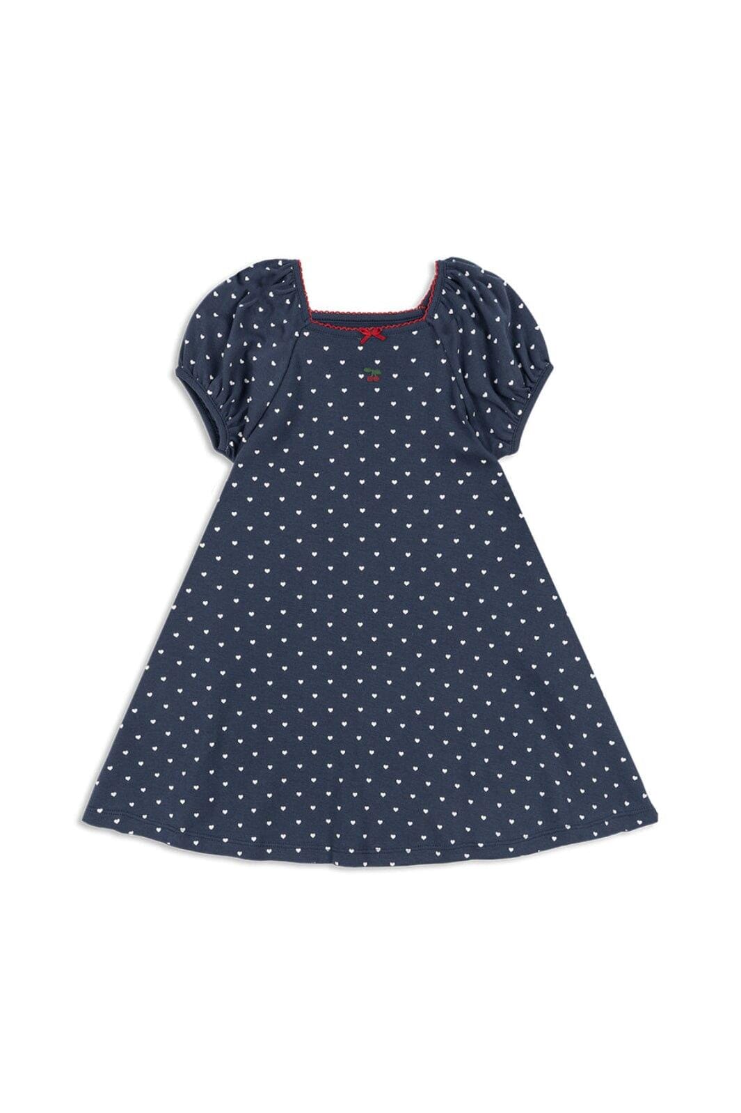Konges Sløjd - Classic Ss Dress Gots Ks104734 - Heart Blues Kjoler 