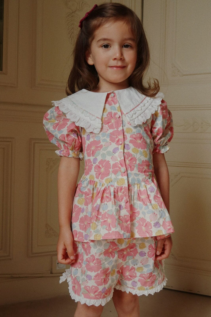 Konges Sløjd - Coeur Collar Shirt Gots Ks102850 - Fleur Anglaise