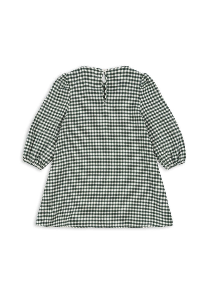 Konges Sløjd - Foret Dress Gots Ks104193 - Green Check Kjoler 