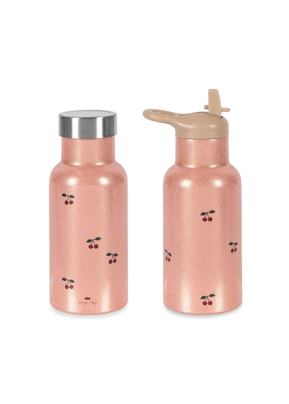 Konges Sløjd - Glitter Thermo Bottle Ks104307 - Cherry Glitter Køkkentilbehør 