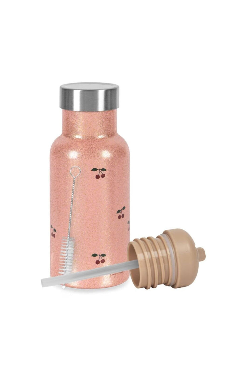 Konges Sløjd - Glitter Thermo Bottle Ks104307 - Cherry Glitter Køkkentilbehør 