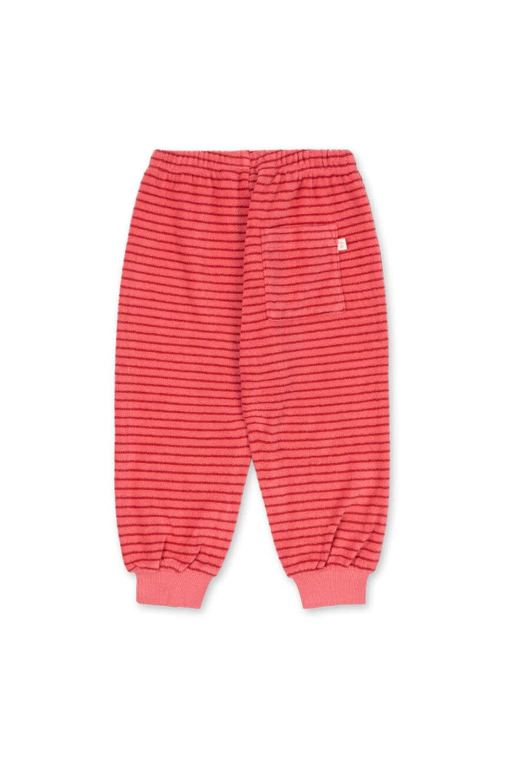 Konges Sløjd - Itty Sweat Pants Gots Ks106044 - Cardinal Rose Stripe